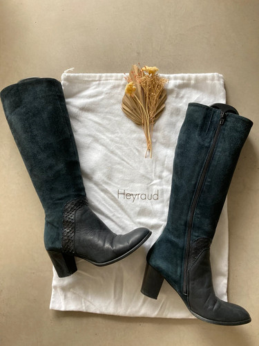 Bottes heyraud cuir daim - heyraud, &