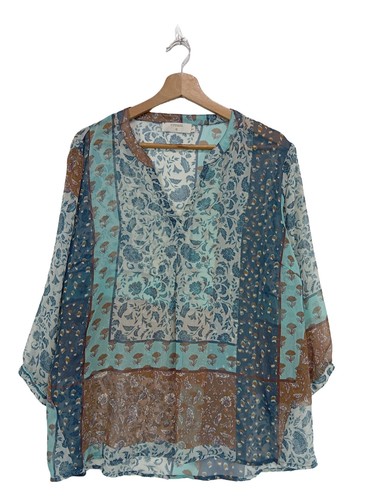 Cream blouse transparente - cream,