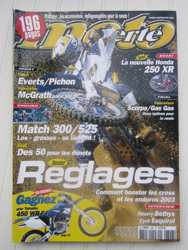 Moto verte 348 enduro - n°, 348/enduro