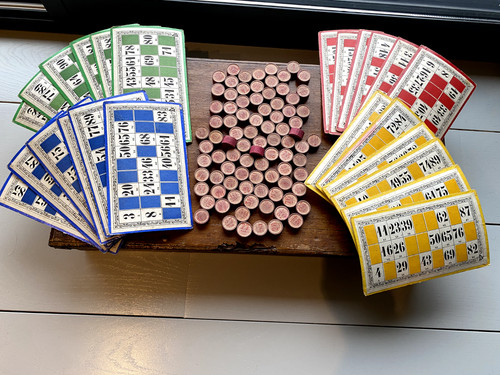 Ancien jeu loto bistrot - loto, de