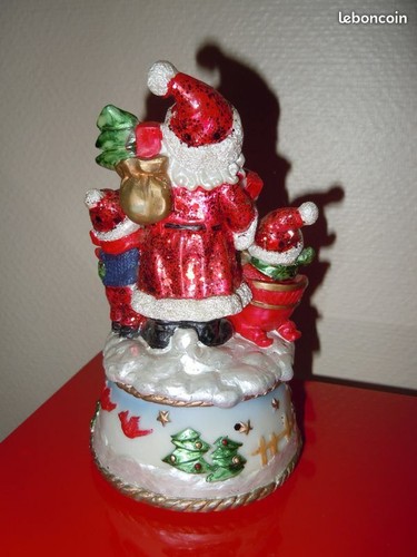 Père noel boite musicale - noel,
