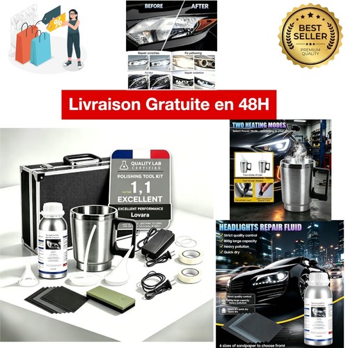 Kit rénovation phares 800g - kit,
