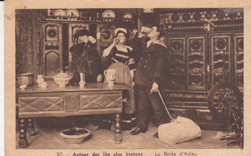Carte postale ancienne scènes - carte,