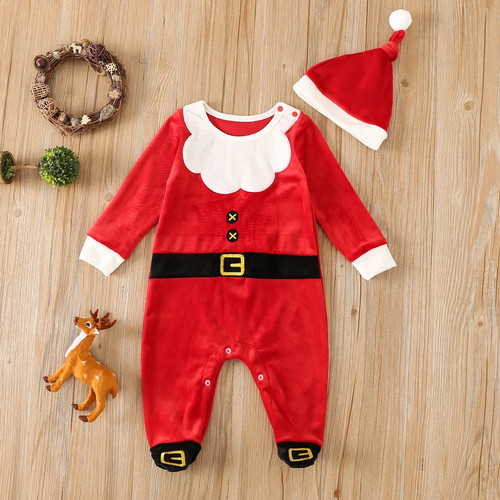Costume pere noel manches