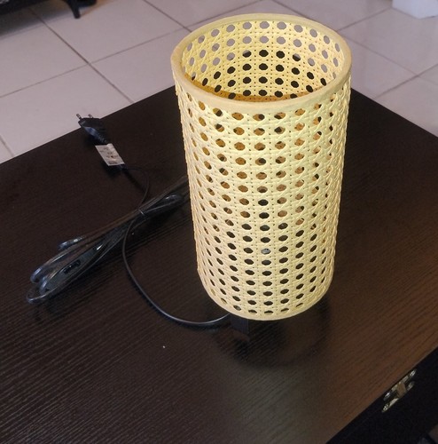Lampe chevet rotin - de,