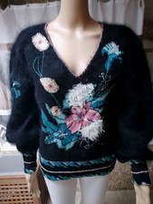 Magnifique pull angora noir - angora,