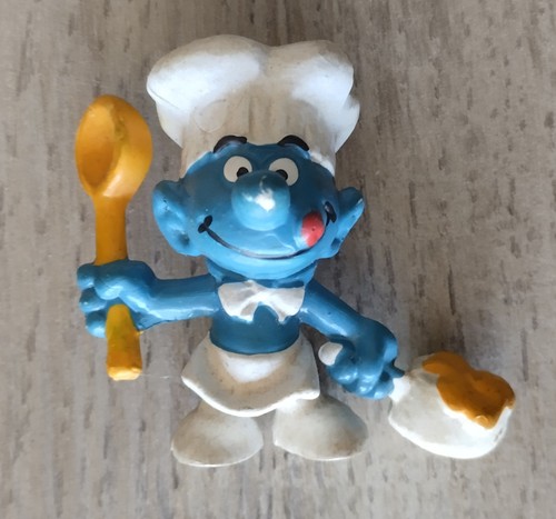Figurine schtroumpf cuisinier - figurine,