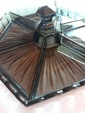 Plat de service art déco .Val Saint Lambert.