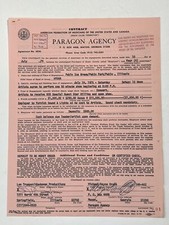 Hydra Concert Contract 1975 Pekin IL