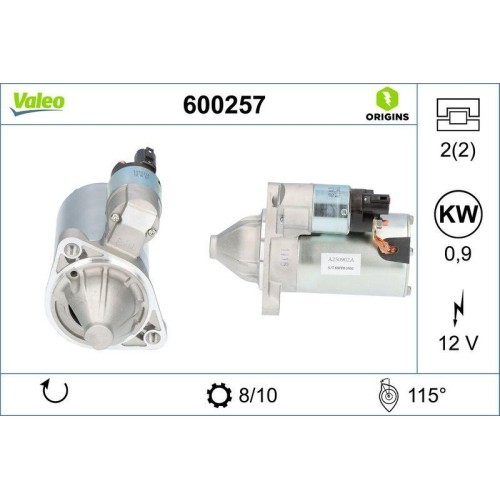 Démarreur valeo 600257 - 1x,
