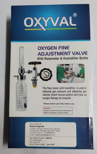 Débitmètre oxygène avec - débitmètre, d'oxygène