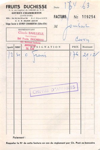 1963 fruits duchesse gevrey - fruits,