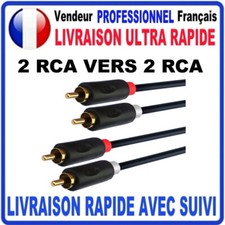 Cable double RCA 2X mâle vers