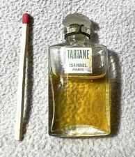 ISANBEL PERFUME BOTTLE PERFUME BOTTLE PERFUMER TARTAN MINIATURE ANTIQUE PARIS