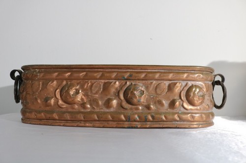 Jardinière ancienne cuivre - jardinière,