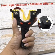 Fronde Pro Lance Pierre haute précision Slingshot laser chasse tir Pêche Sportif