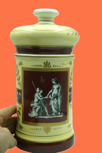Pot pharmacie porcelaine - à,