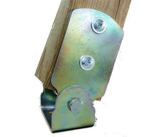 Pied poteau inclinable - de, 7x7