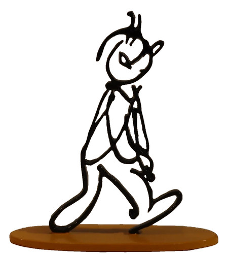 Tintin sculpture alph art - -sculpture,