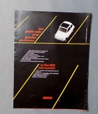 ANTIQUE ADVERT CLIPPING 150917 ADVERTISING PUB / FIAT 500 SUNROOF CAR