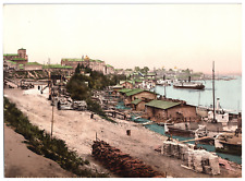 Kiev, The Edge of the Dnieper Photochrome, Vintage Photochrome 17x23 1899  