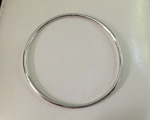Bracelet jonc blanc - jonc, massif