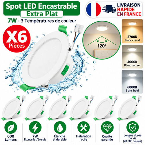 Spot led encastrable extra - 6x,