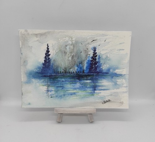 Peinture aquarelle originale - aquarelle,