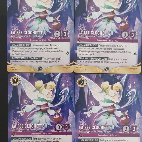 Lorcana fée clochette - lorcana, la