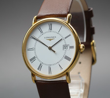 Montre Homme Vintage "Exc+5" LONGINES Grand Classic L7.984.2 Roman Qz du Japon