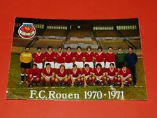CARTE PHOTO CPA 1970-1971 FOOTBALL FC ROUEN DIABLES ROUGES ROBERT-DIOCHON RIZZI