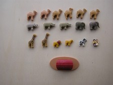 PLAYMOBIL : 16 mini animaux et personnages - arche de Noé - zoo - savane