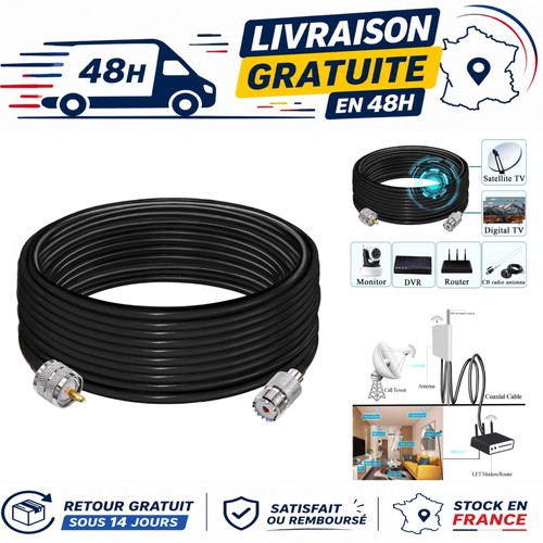 Tuolnk câble coaxial rg58 - coaxial, uhf
