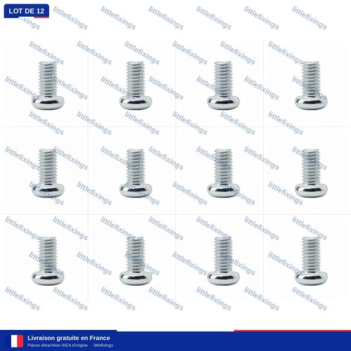 Lot vis m6x12 mm ikea - vis,