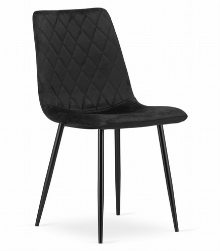 Fauteuil turin velours noir - turin,