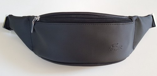 Sac banane zippé noir - noir, lacoste