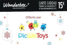Carte cadeau - Wonderbox /  PicWicToys   /  voir scan-   GIFT CARD
