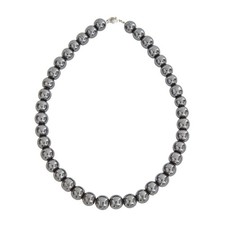 Collier Hématite - Pierres boules 12mm