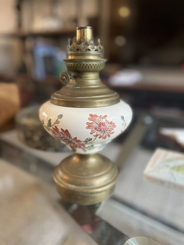 Lampe huile ancienne en - à,