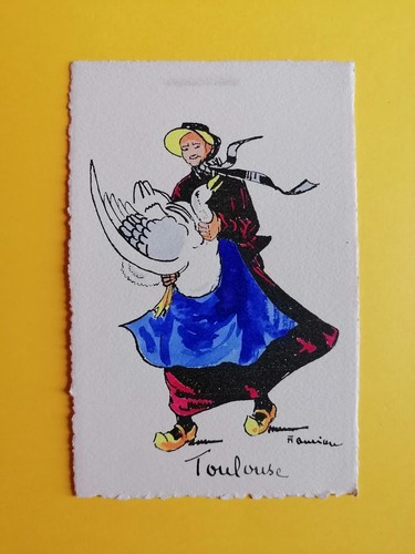 Carte illustration signée - illustration,