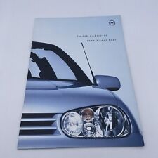 Volkswagen Golf Cabriolet Mk4 1998-99 UK Market Sales Brochure S SE Avantgarde