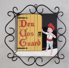 Porte plante ou pot Carreau céramique 15 cm² Deu Vos Guard (Dieu te garde)