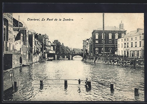 Cpa charleroi pont - cpa,