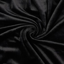Tissu En Velours Fleece Noir