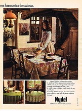 ADVERTISEMENT 1975 NYDEL tablecloths