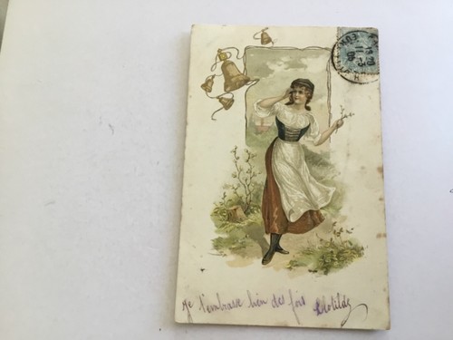 Cpa fantaisie cloches de - cloches,
