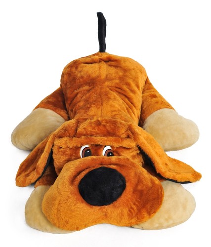 Chien peluche géant - peluche, 110cm