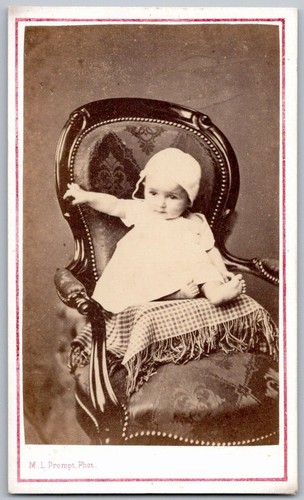 Cdv 1870 bébé pieds nus - 1870,