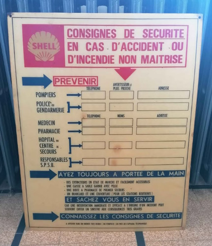 Panneau securité station - panneau,