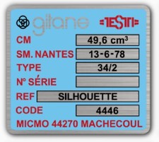 Autocollant Gitane Testi